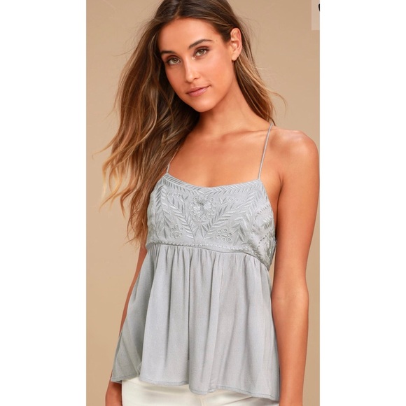 Lulus Tops - NWT Lulu’s Embroidered Tank